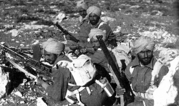 Индийские подразделения британской армии.
